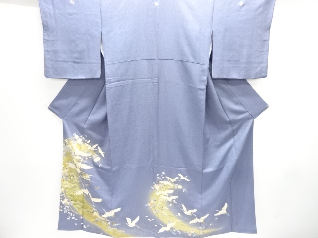 JAPANESE KIMONO / TOMESODE / EMBROIDERY / PINE GROVE